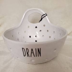 Small Ceramic Strainer - White/Black